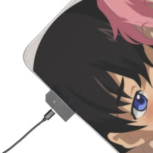 Charger l&#39;image dans la galerie, Tapis de souris LED RVB Mirai Nikki Yuno Gasai, Yukiteru Amano (tapis de bureau)
