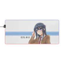 Charger l&#39;image dans la galerie, Tapis de souris LED RGB Rascal Does Not Dream Of Bunny Girl Senpai (tapis de bureau)
