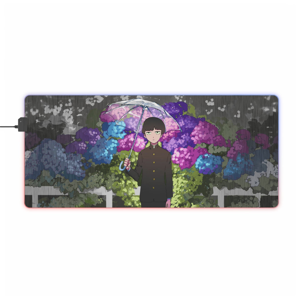 Tapis de souris LED RGB Mob Psycho 100 Shigeo Kageyama (tapis de bureau)