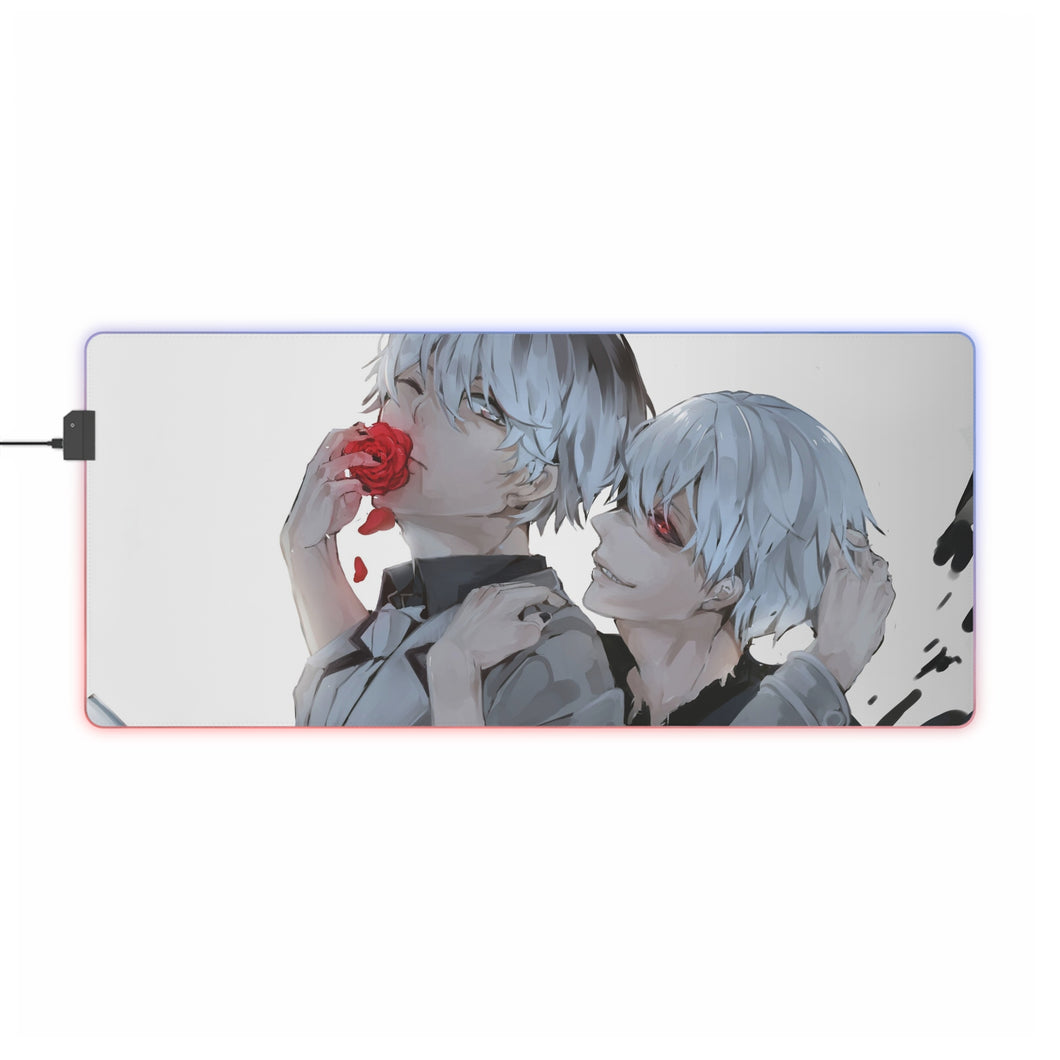 Tapis de souris LED RVB Ken Kaneki (tapis de bureau)