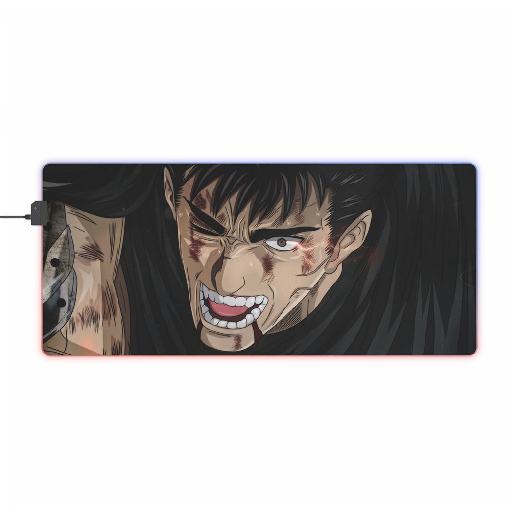 Tapis de souris LED RGB Anime Berserk (tapis de bureau)