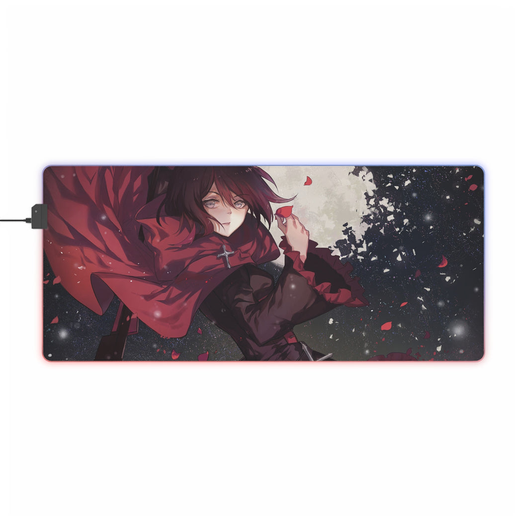 Tapis de souris LED RVB Night of Red (tapis de bureau)