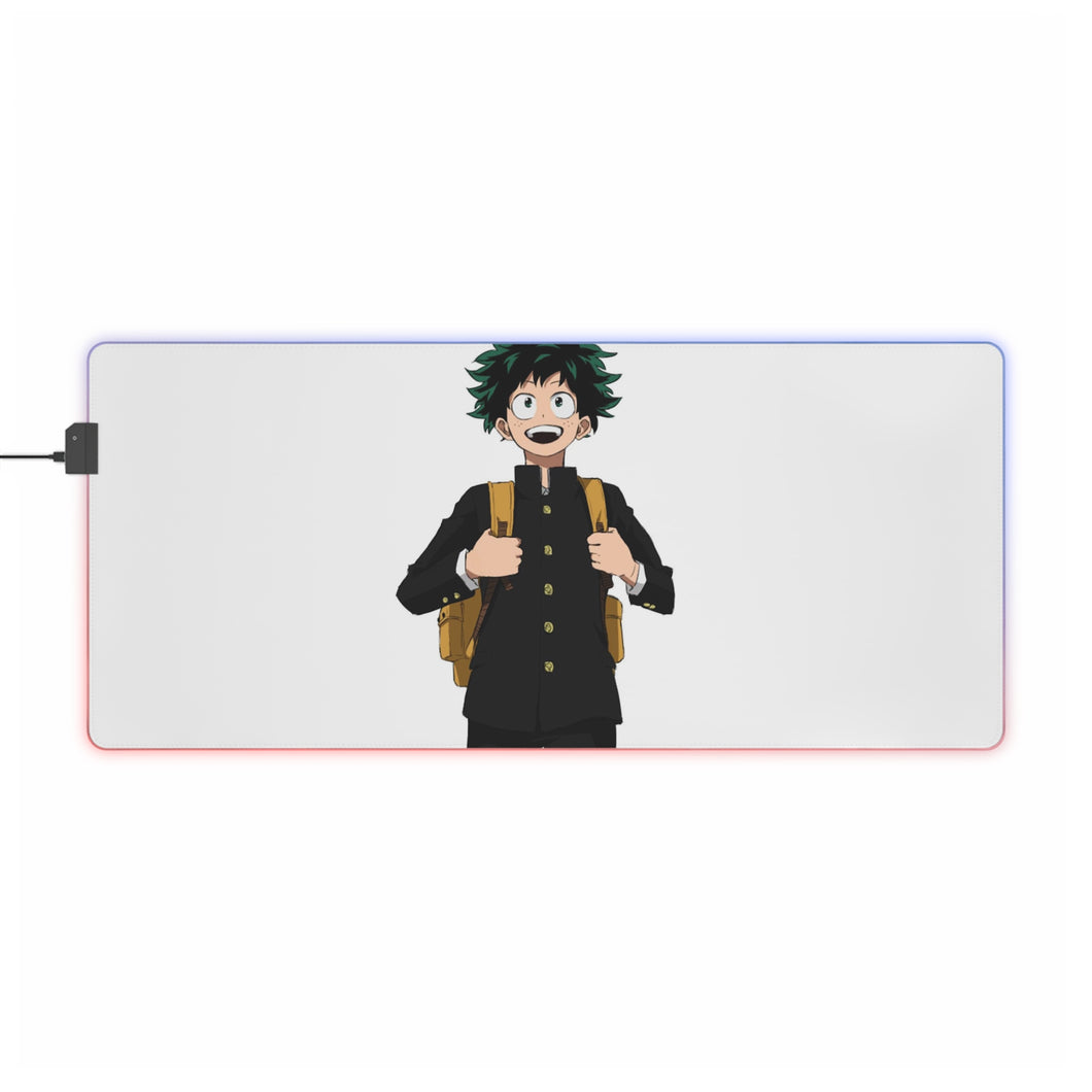 Tapis de souris LED RVB My Hero Academia Izuku Midoriya (tapis de bureau)