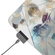 Charger l&#39;image dans la galerie, Gratuit ! Tapis de souris LED RVB Makoto Tachibana, Haruka Nanase, Nagisa Hazuki (tapis de bureau)
