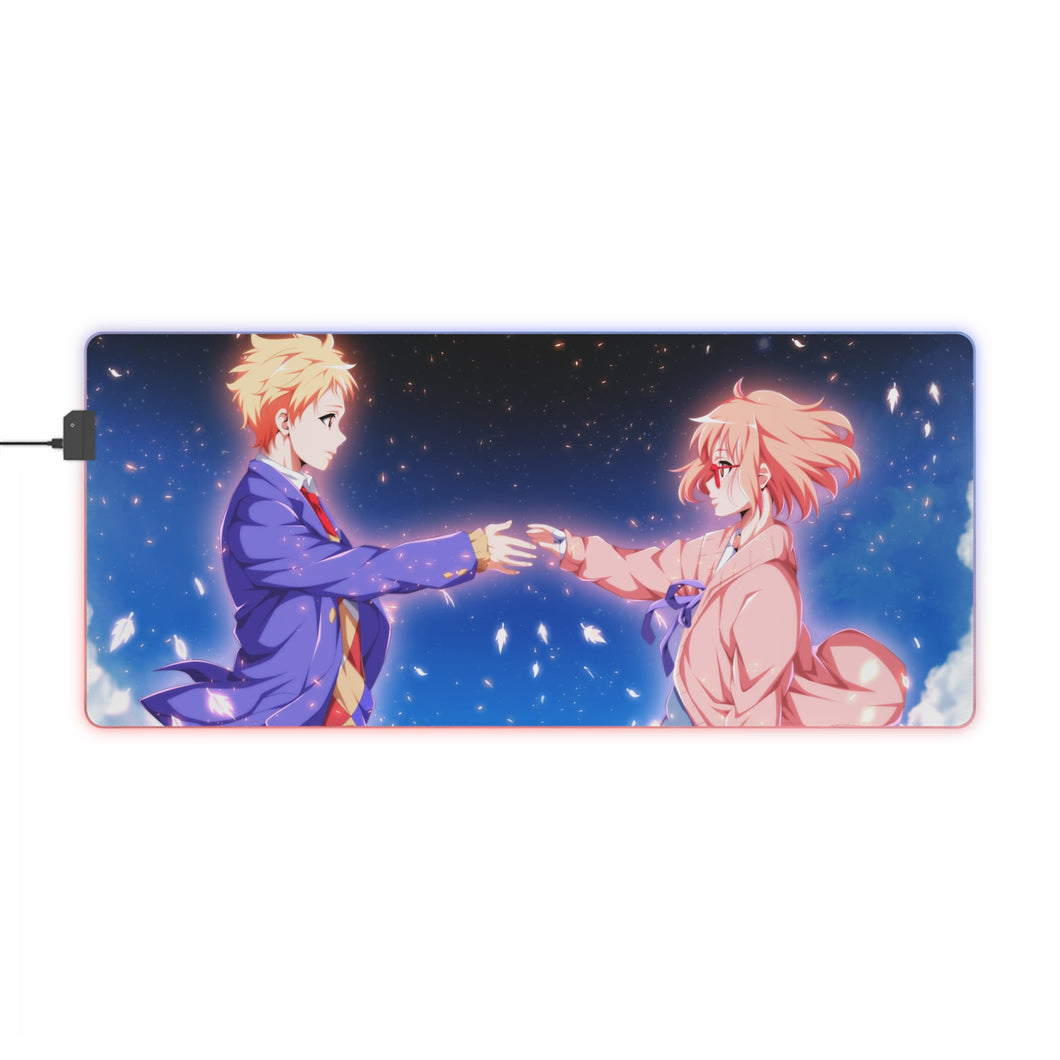 Beyond the Boundary Mirai Kuriyama, Akihito Kanbara RGB LED Mouse Pad (Desk Mat)