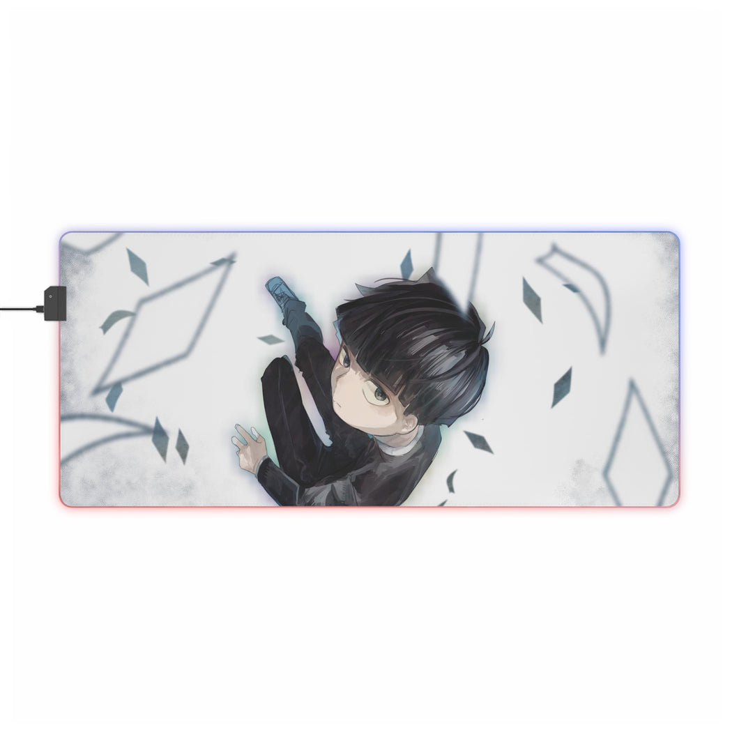 Tapis de souris LED RGB Mob Psycho 100 Shigeo Kageyama (tapis de bureau)