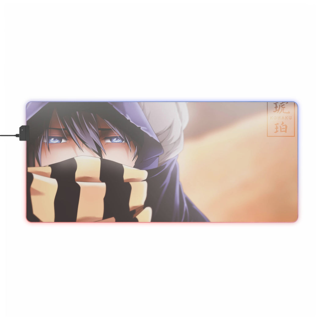 Gratuit ! Tapis de souris LED RVB Haruka Nanase (tapis de bureau)