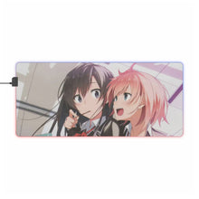 Charger l&#39;image dans la galerie, Tapis de souris LED RVB My Teen Romantic Comedy SNAFU Yukino Yukinoshita, Yui Yuigahama (tapis de bureau)
