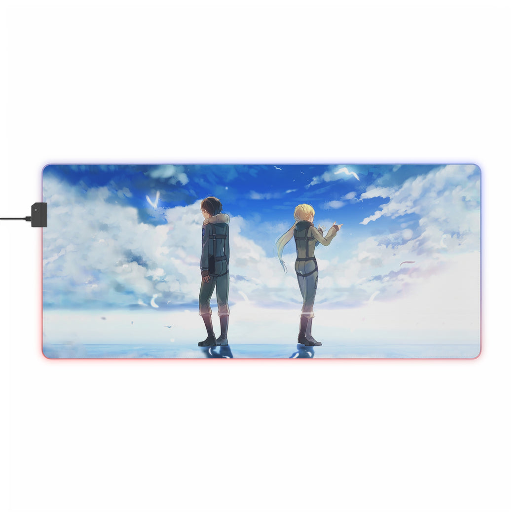 Tapis de souris LED RVB Aldnoah.Zero (tapis de bureau)