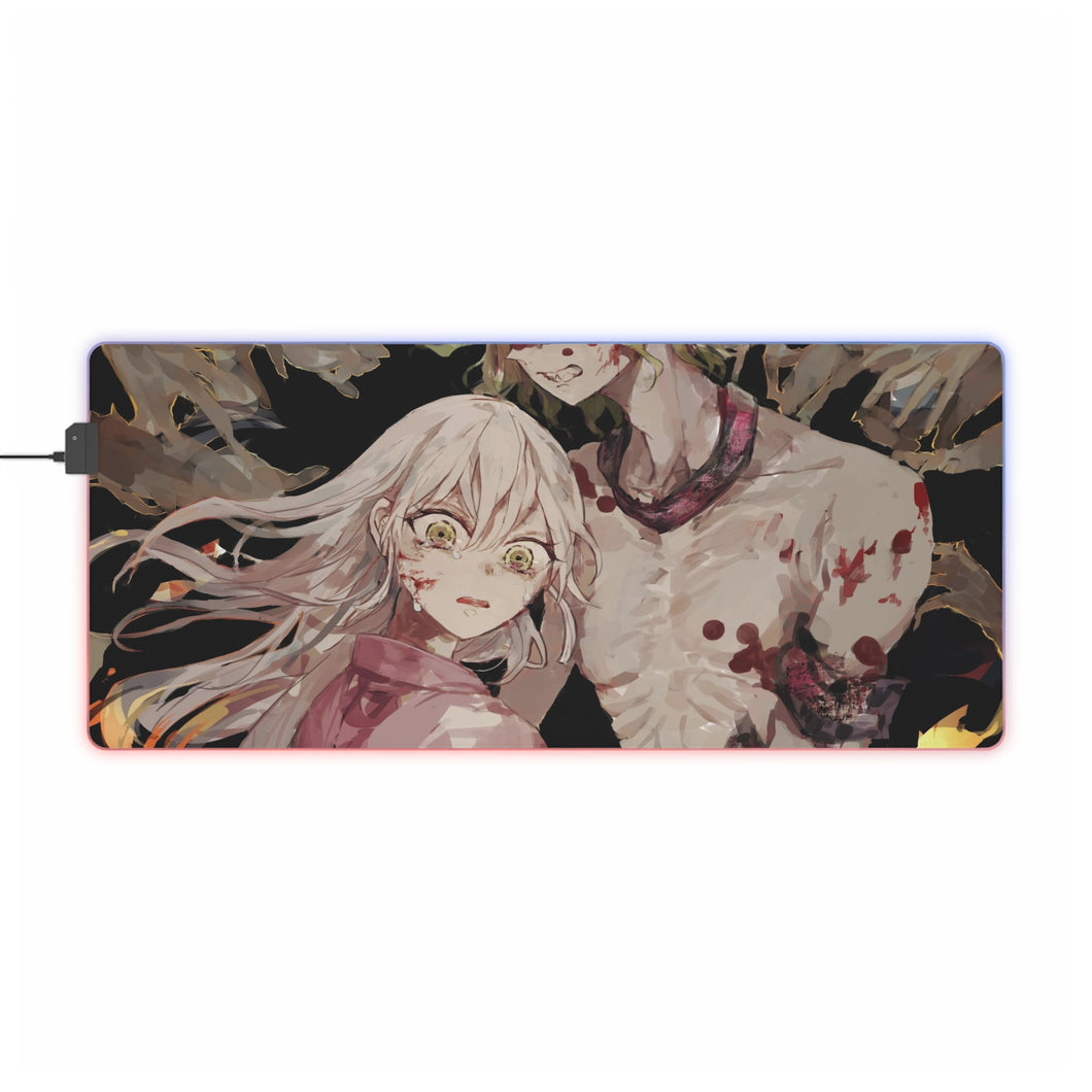 Gyutaro, Daki (Demon Slayer) RGB LED Mouse Pad (Desk Mat)