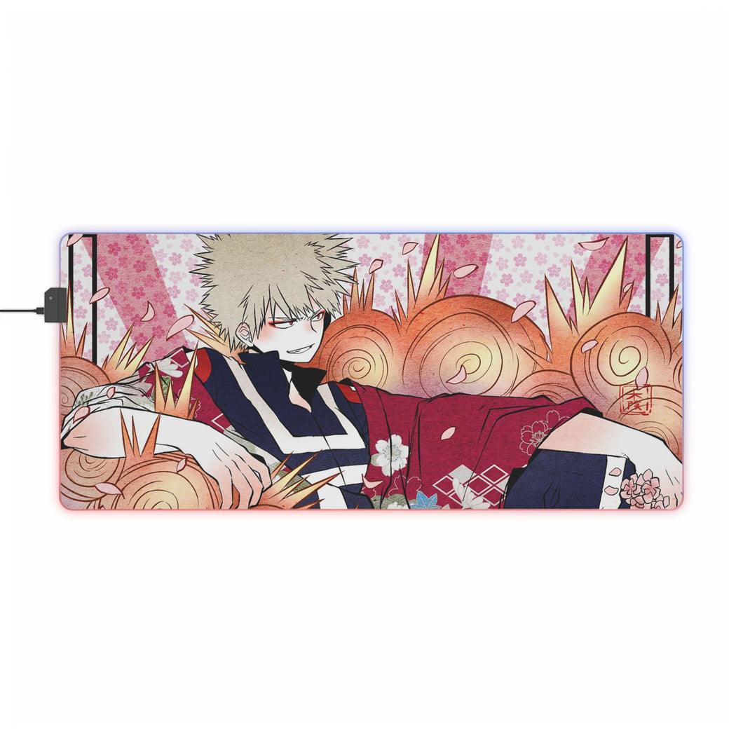 My Hero Academia Katsuki Bakugou RGB LED Mouse Pad (Desk Mat)