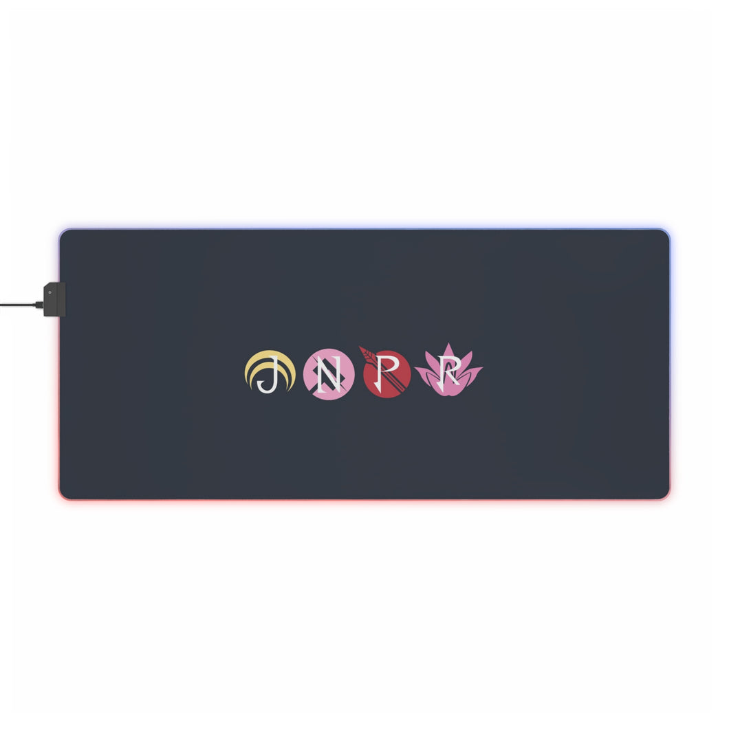 Tapis de souris LED RVB JNPR (tapis de bureau)