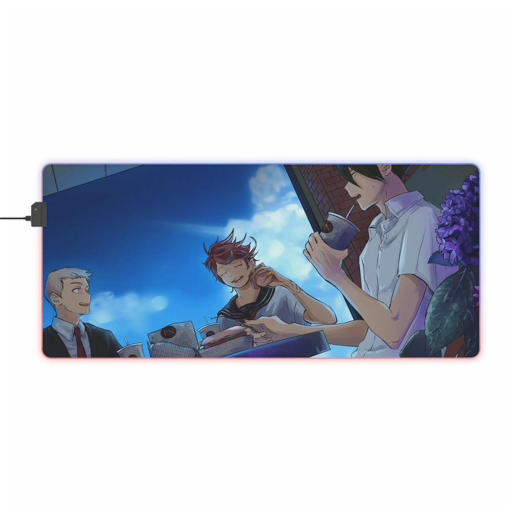 Tapis de souris LED RVB The Promised Neverland (tapis de bureau)