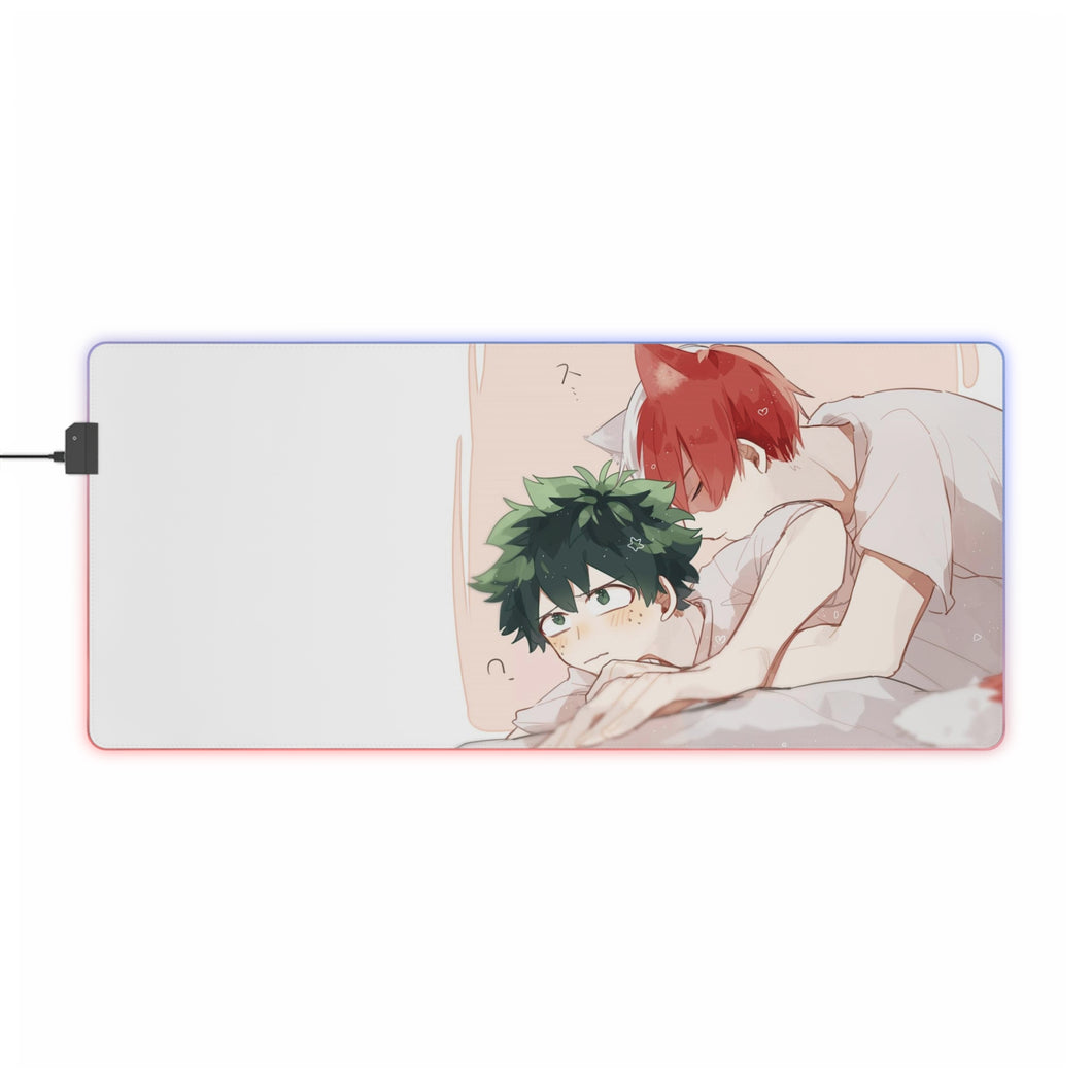 Tapis de souris LED RVB My Hero Academia Izuku Midoriya (tapis de bureau)