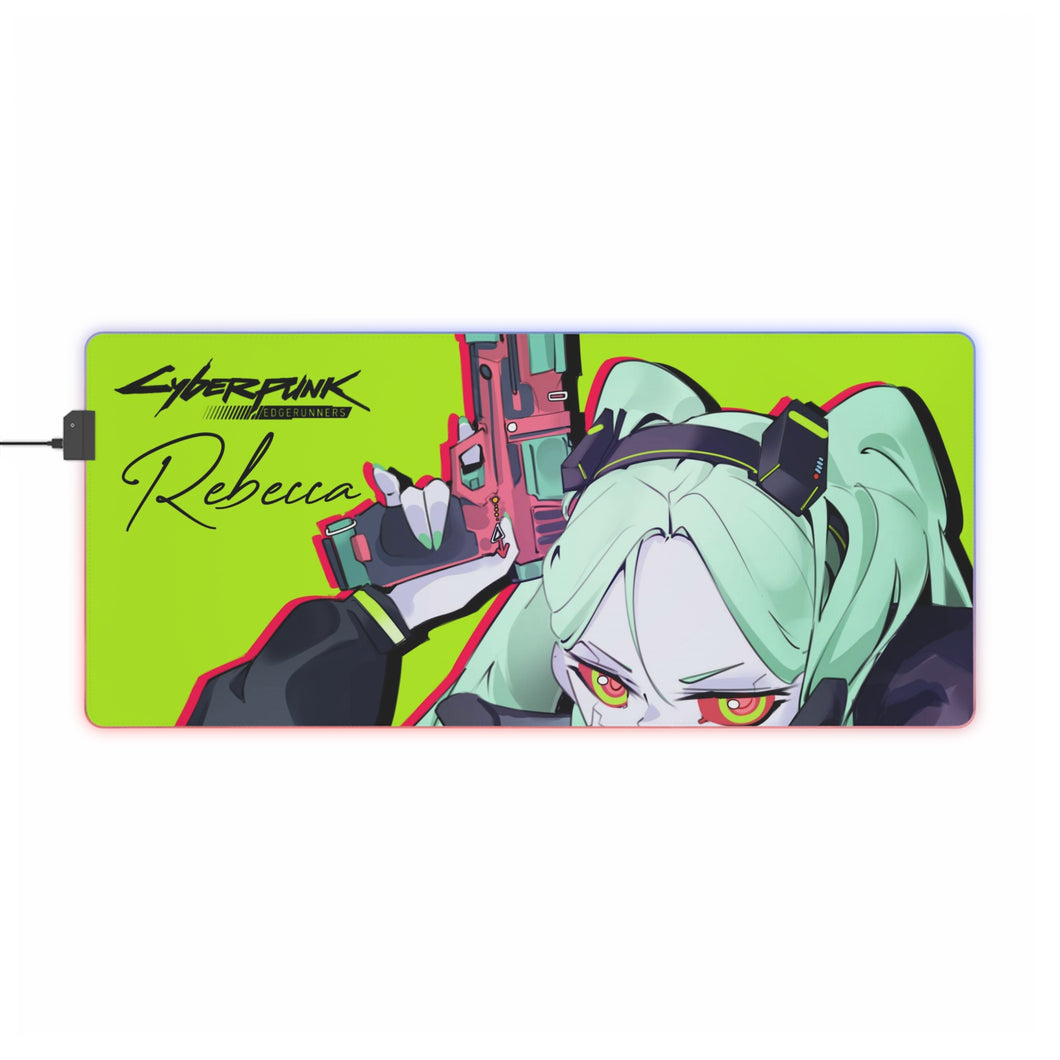 Rebecca | Cyberpunk Edgerunners RGB LED Mouse Pad (Desk Mat)