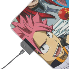 Charger l&#39;image dans la galerie, Tapis de souris LED RGB Fairy Tail Natsu Dragneel, Erza Scarlet, Gray Fullbuster, Lucy Heartfilia, Happy (tapis de bureau)
