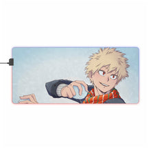 Cargar imagen en el visor de la galería, Alfombrilla de ratón (alfombrilla de escritorio) RGB LED My Hero Academia Katsuki Bakugou
