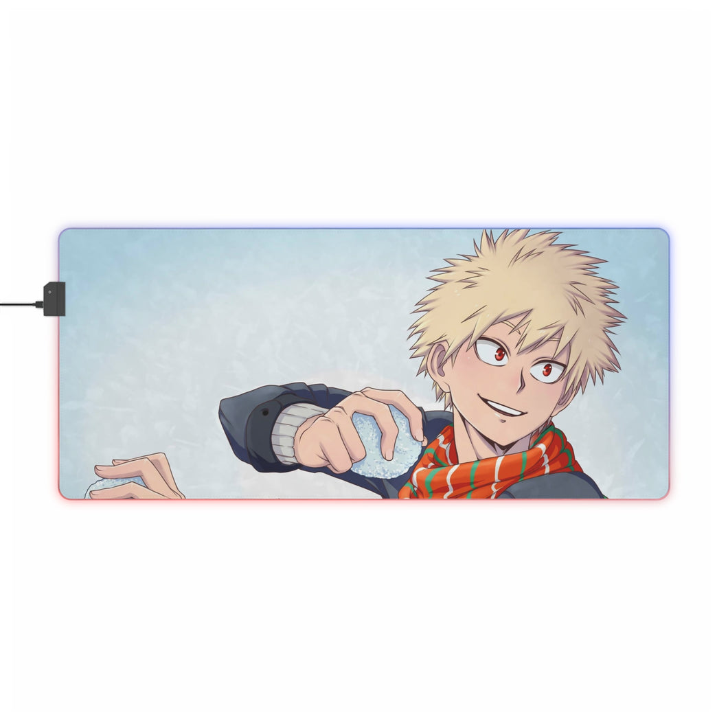 Alfombrilla de ratón (alfombrilla de escritorio) RGB LED My Hero Academia Katsuki Bakugou