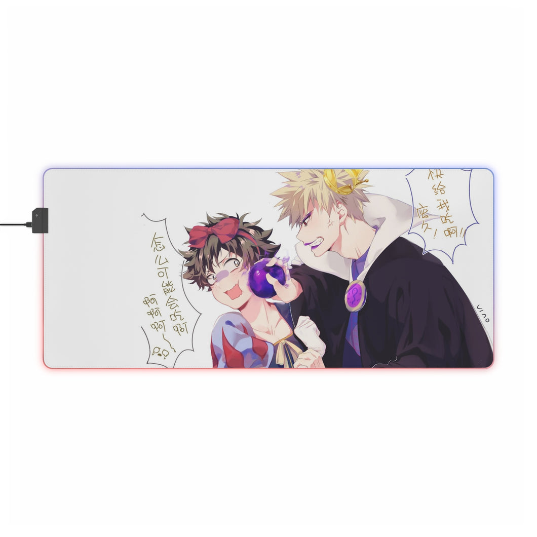 My Hero Academia Izuku Midoriya, Katsuki Bakugou RGB LED Mouse Pad (Desk Mat)