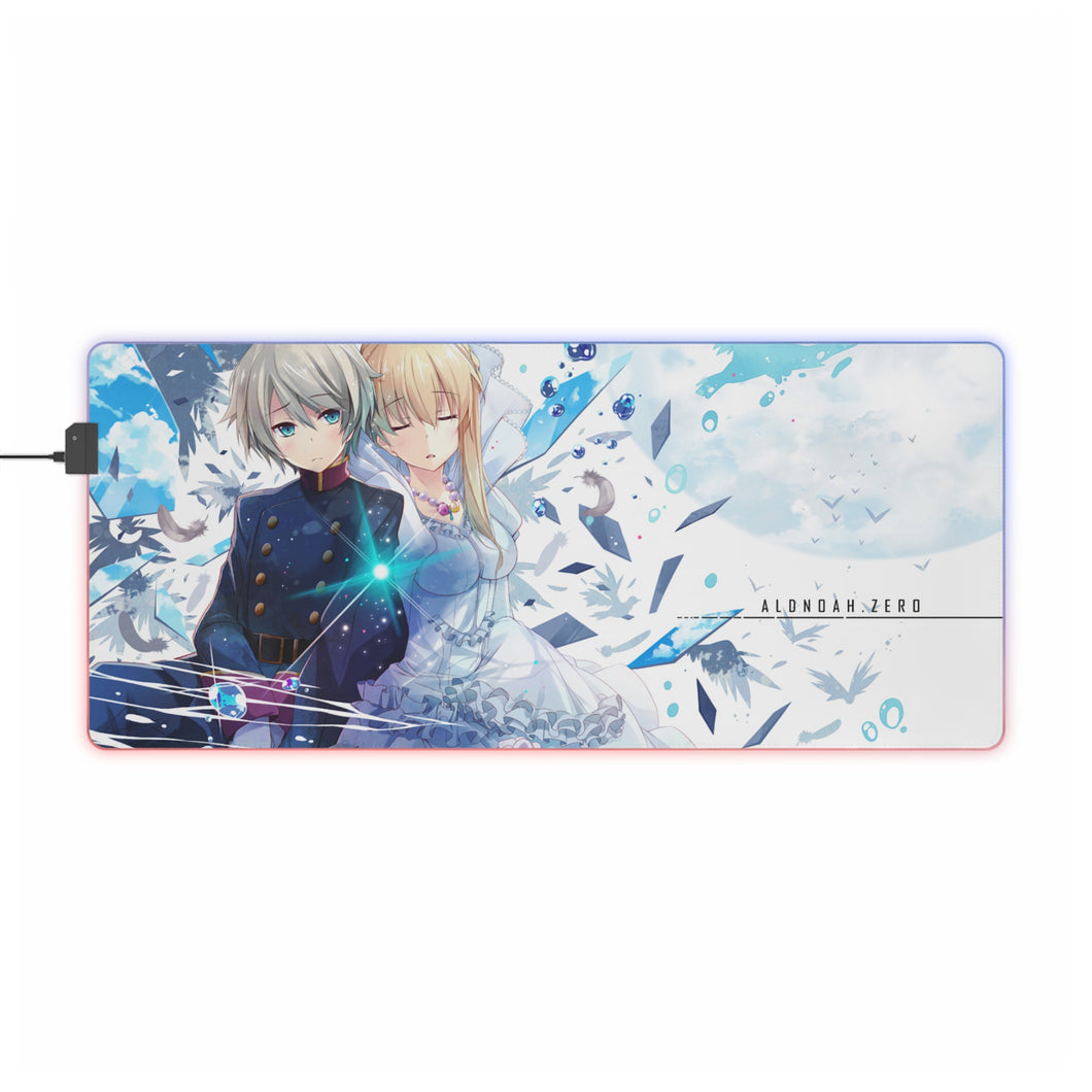 Tapis de souris LED RVB Aldnoah.Zero (tapis de bureau)