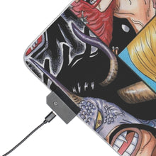 Cargar imagen en el visor de la galería, Alfombrilla de ratón RGB LED (alfombrilla de escritorio) de One Piece Monkey D. Luffy, Roronoa Zoro y Sanji
