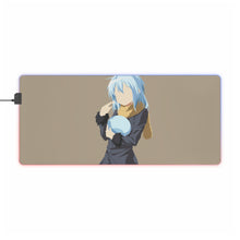 Load image into Gallery viewer, Rimuru Tempest in human form and in slime form minimalist RGB LED Mouse Pad (Desk Mat)
