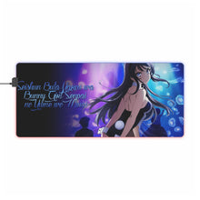 Charger l&#39;image dans la galerie, Tapis de souris LED RGB Rascal Does Not Dream Of Bunny Gorl Senpai (tapis de bureau)
