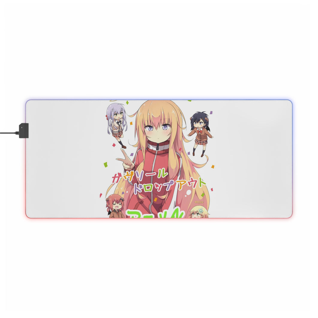 Gabriel DropOut Satanichia Kurumizawa Mcdowell, Gabriel Tenma White, Vignette Tsukinose April, Raphiel Shiraha Ainsworth RGB LED Mouse Pad (Desk Mat)