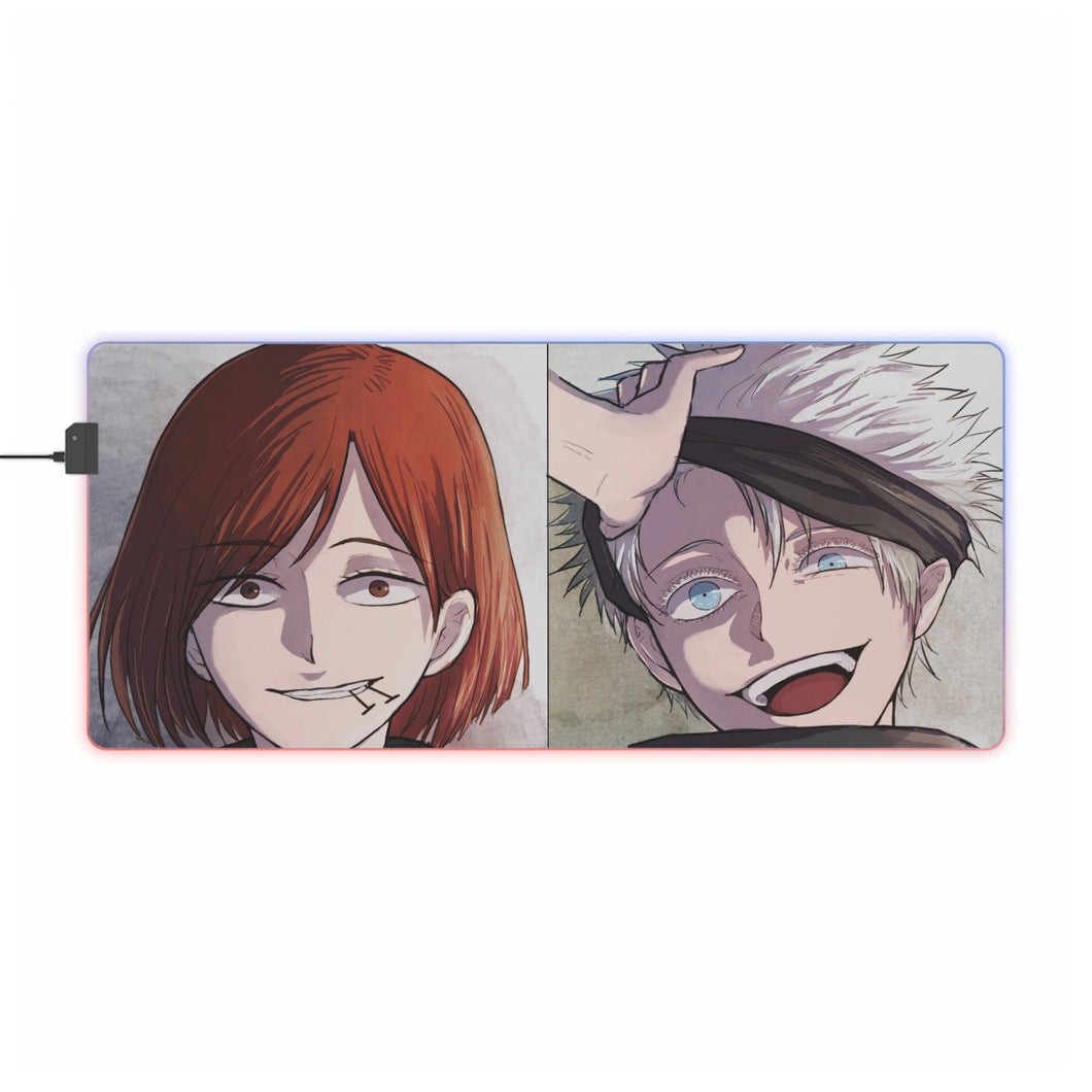 Tapis de souris LED RVB Jujutsu Kaisen (tapis de bureau)