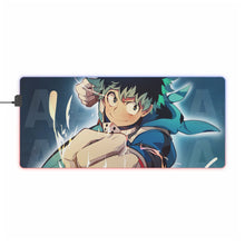 Charger l&#39;image dans la galerie, Tapis de souris LED RVB My Hero Academia Izuku Midoriya (tapis de bureau)
