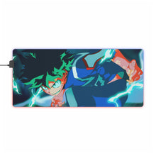 Charger l&#39;image dans la galerie, Tapis de souris LED RVB My Hero Academia Izuku Midoriya (tapis de bureau)
