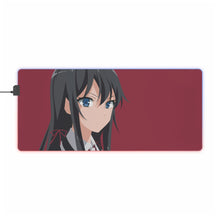 Charger l&#39;image dans la galerie, Tapis de souris LED RVB My Teen Romantic Comedy SNAFU Yukino Yukinoshita (tapis de bureau)
