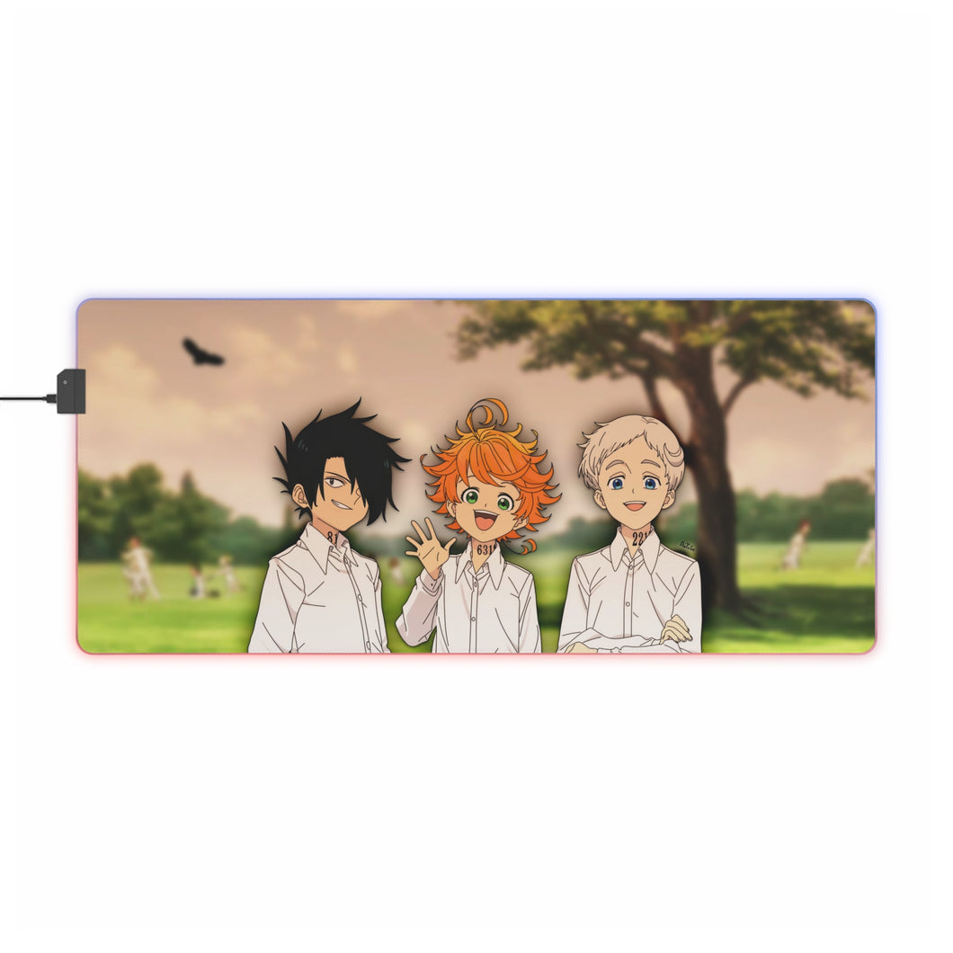 The Promised Neverland Ray, Norman, Emma RGB LED Mouse Pad (Desk Mat)