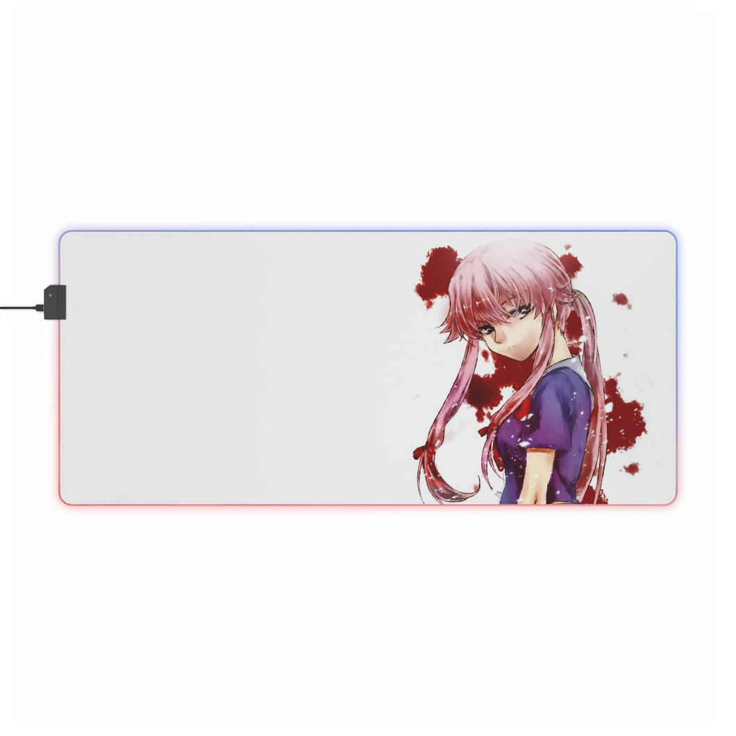 Mirai Nikki Yuno Gasai RGB LED Mouse Pad (Desk Mat)