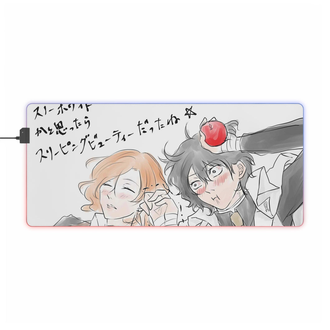 Bungou Stray Dogs Osamu Dazai, Chuuya Nakahara RGB LED Mouse Pad (Desk Mat)