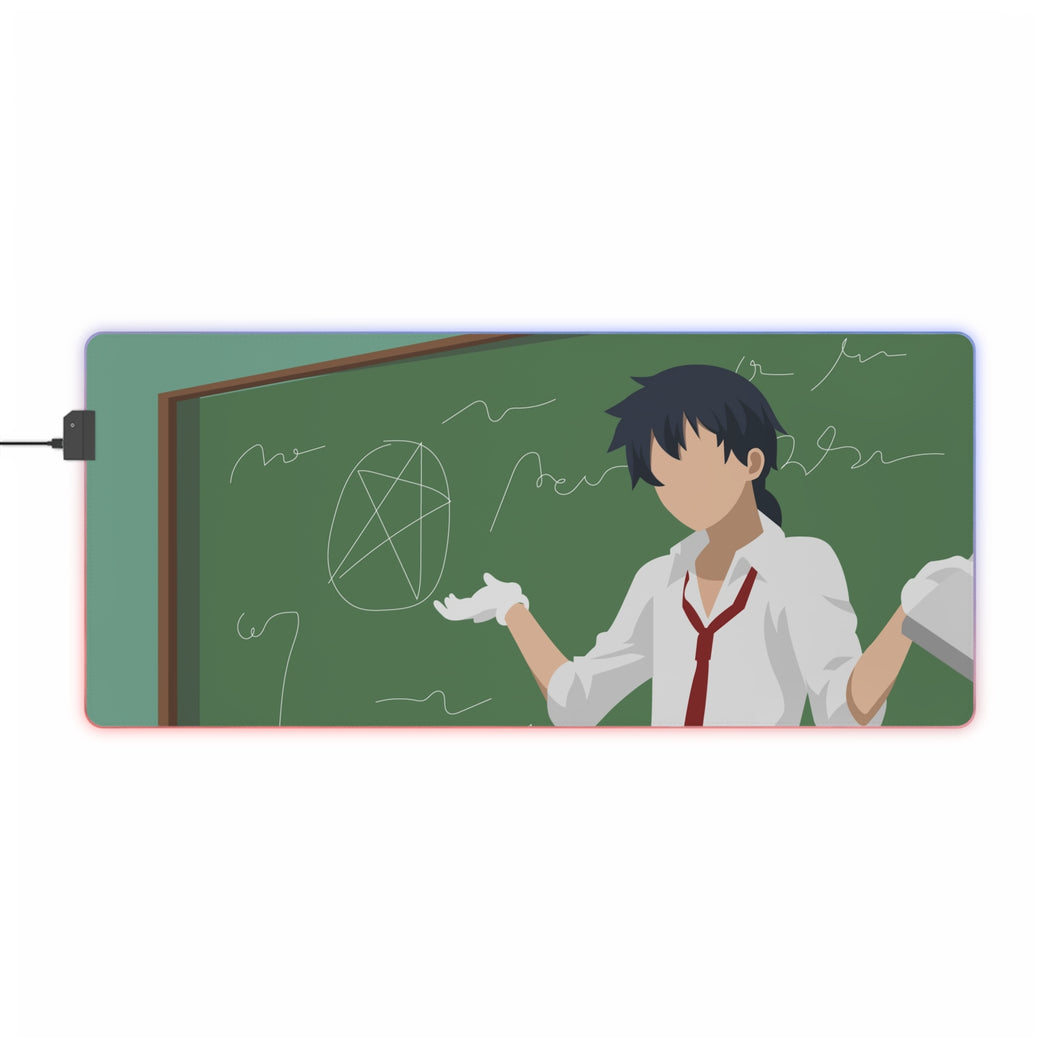 Rokudenashi Majutsu Koushi to Akashic Records Tapis de souris LED RVB (tapis de bureau)