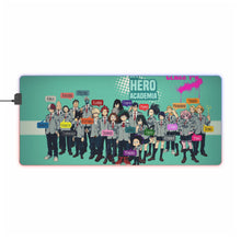 Cargar imagen en el visor de la galería, My Hero Academia Izuku Midoriya, Katsuki Bakugou, Shouta Aizawa, Tsuyu Asui RGB LED Mouse Pad (Desk Mat)
