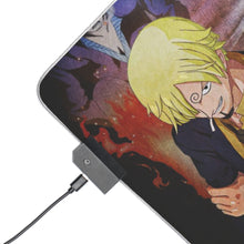 Charger l&#39;image dans la galerie, Tapis de souris LED RVB One Piece Monkey D. Luffy, Roronoa Zoro, Sanji (tapis de bureau)
