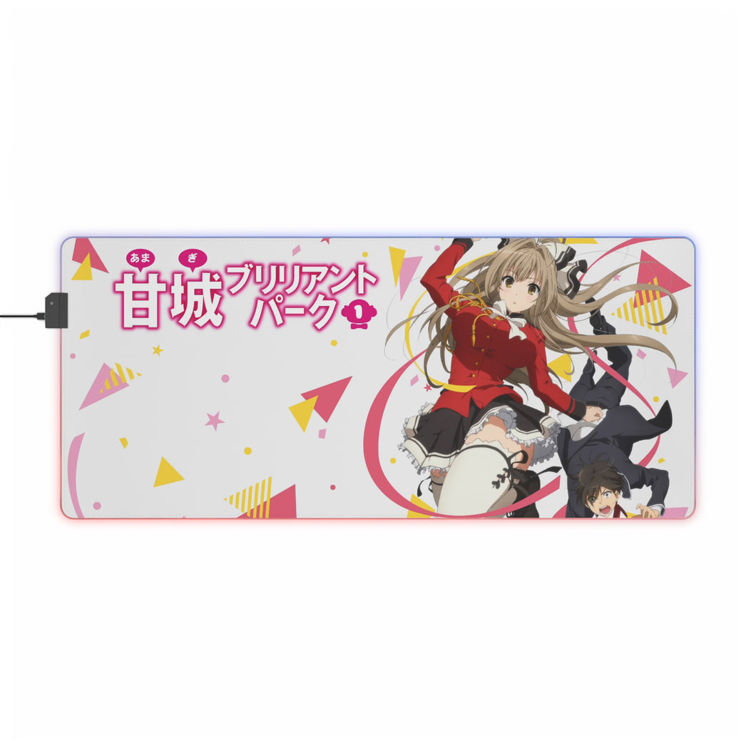 Amagi Brilliant Park Isuzu Sento, Seiya Kanie RGB LED Mouse Pad (Desk Mat)