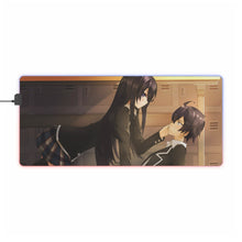 Charger l&#39;image dans la galerie, Tapis de souris LED RVB My Teen Romantic Comedy SNAFU Hachiman Hikigaya, Yukino Yukinoshita (tapis de bureau)
