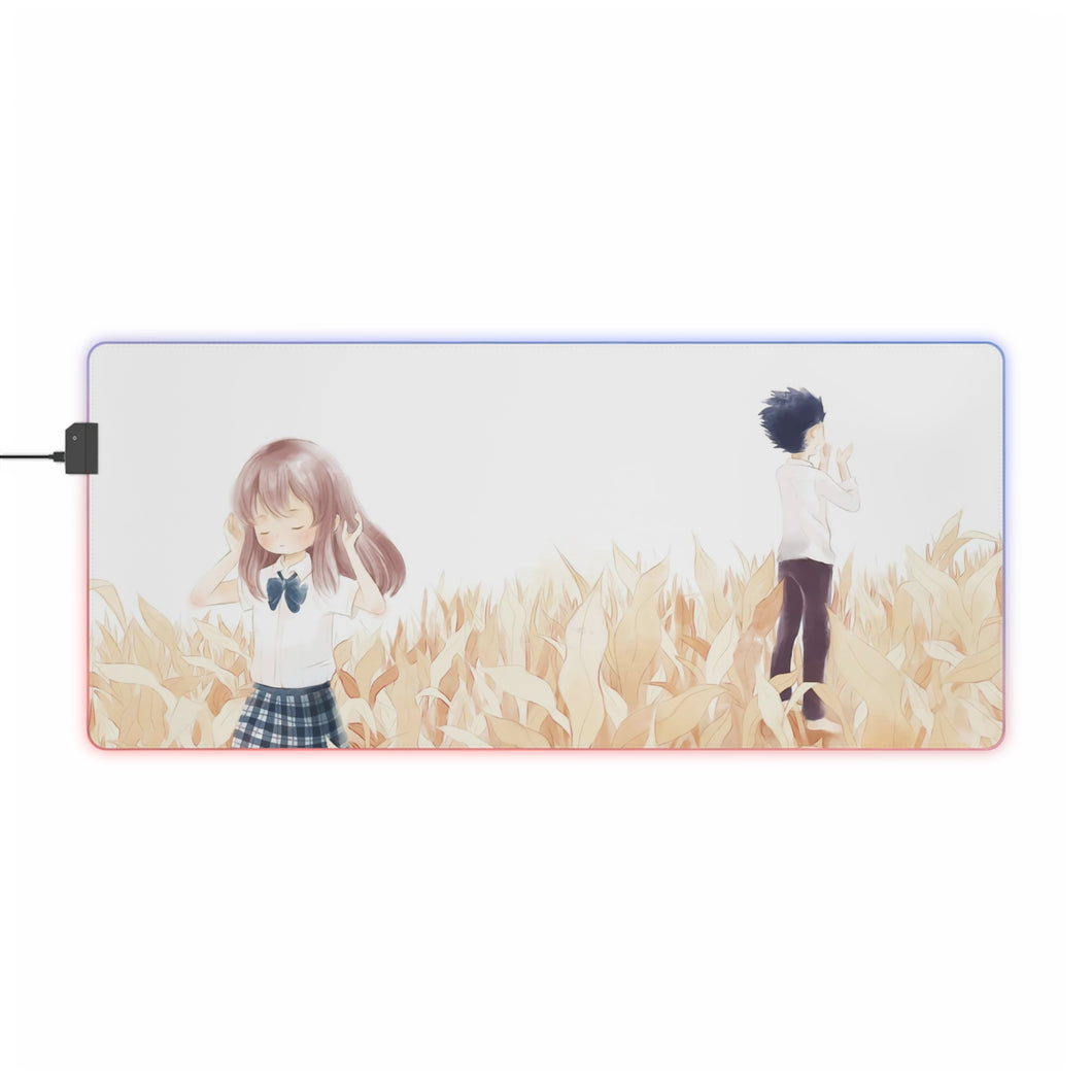 Koe No Katachi RGB LED Mouse Pad (Desk Mat)