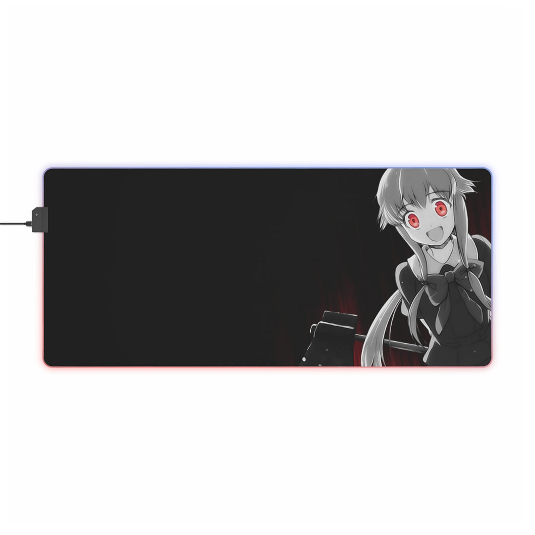 Tapis de souris LED RVB Mirai Nikki Yuno Gasai (tapis de bureau)