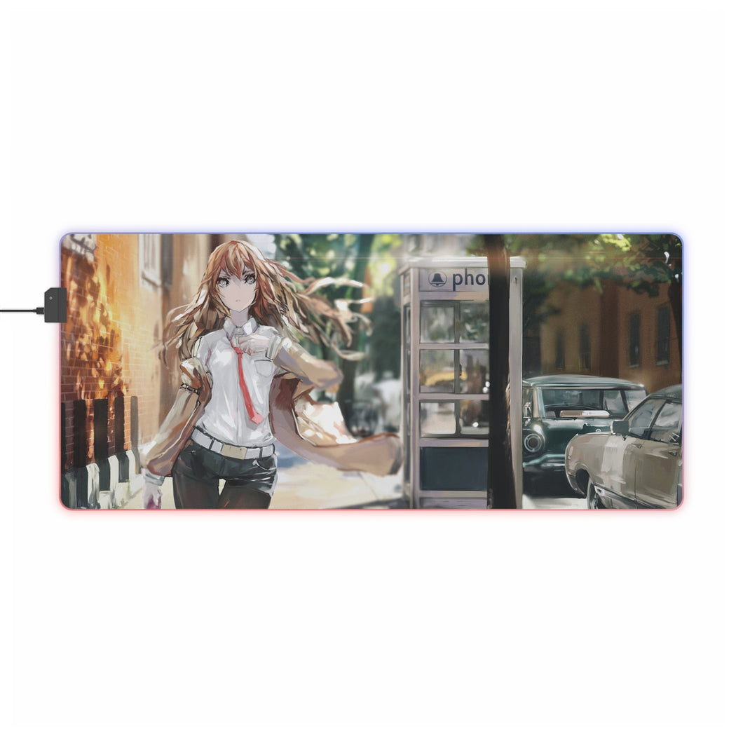 Makise Kurisu RGB LED Mouse Pad (Desk Mat)