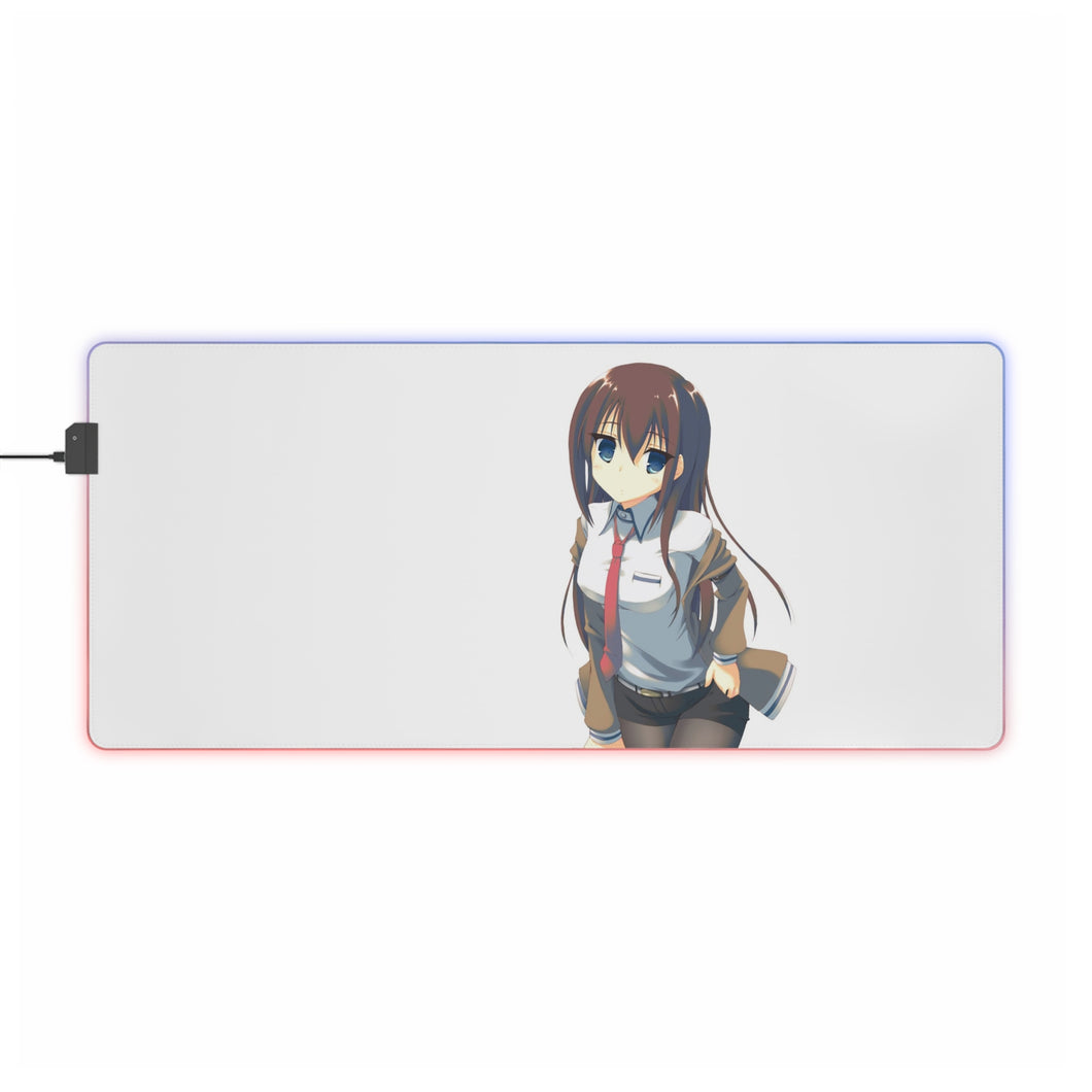 Makise Kurisu RGB LED Mouse Pad (Desk Mat)