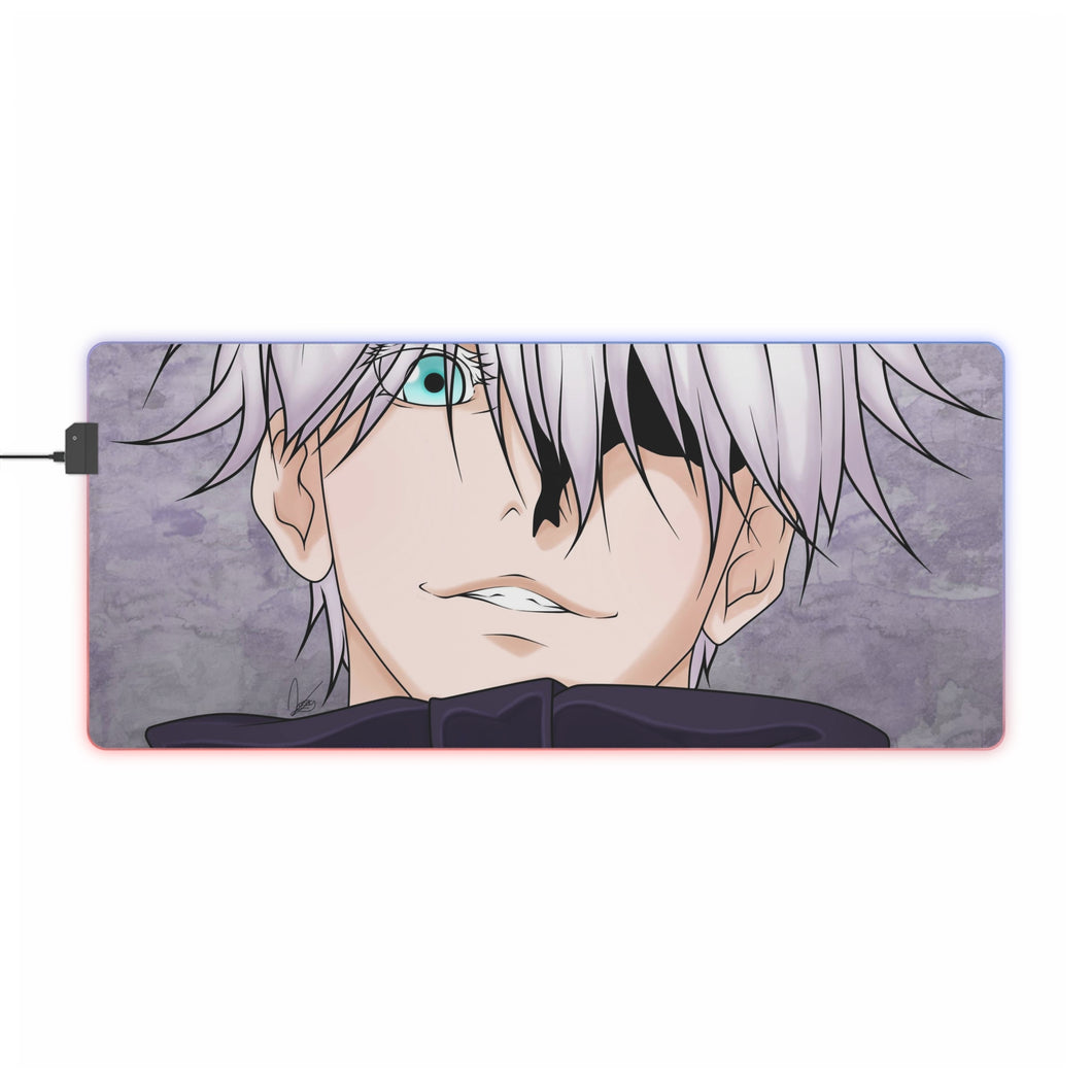 Tapis de souris LED RVB Jujutsu Kaisen (tapis de bureau)