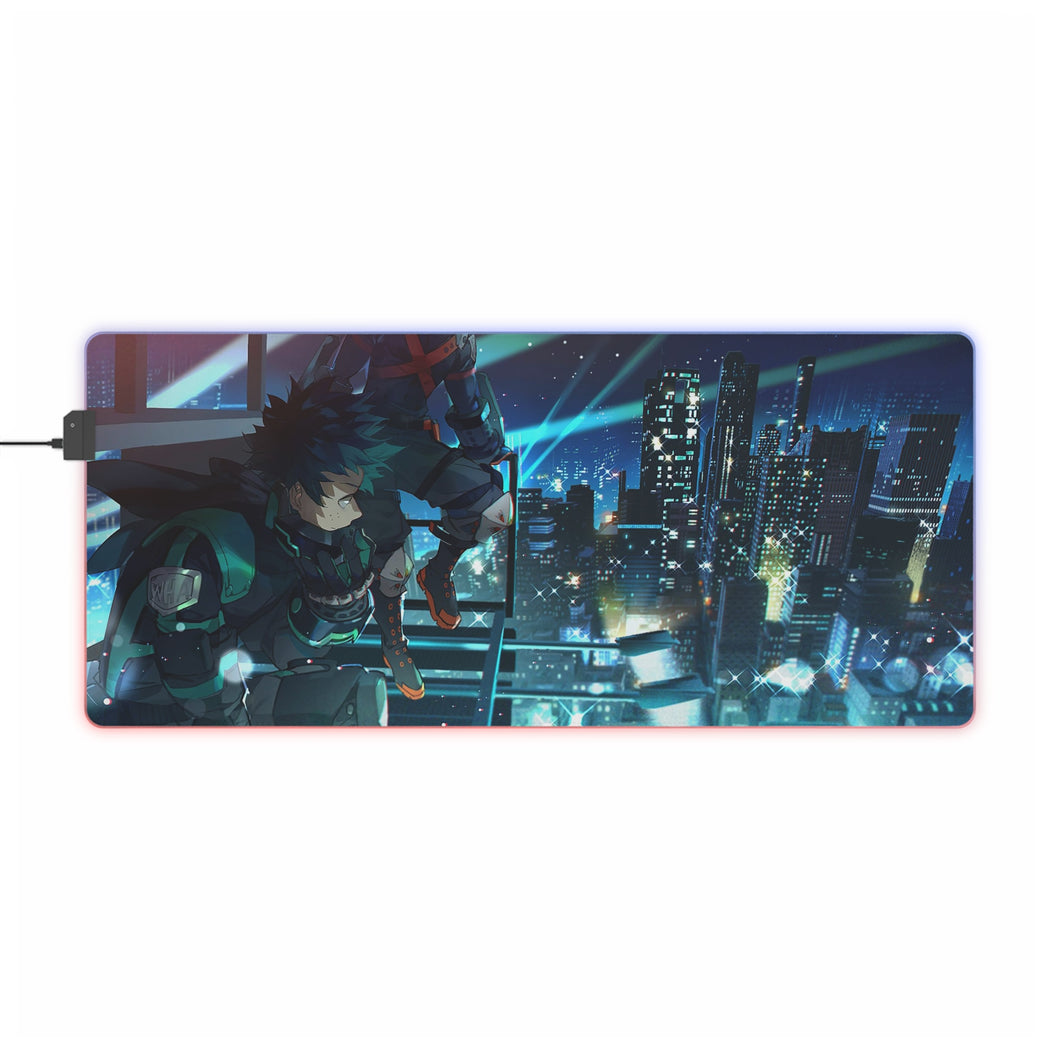 My Hero Academia Izuku Midoriya, Katsuki Bakugou RGB LED Mouse Pad (Desk Mat)