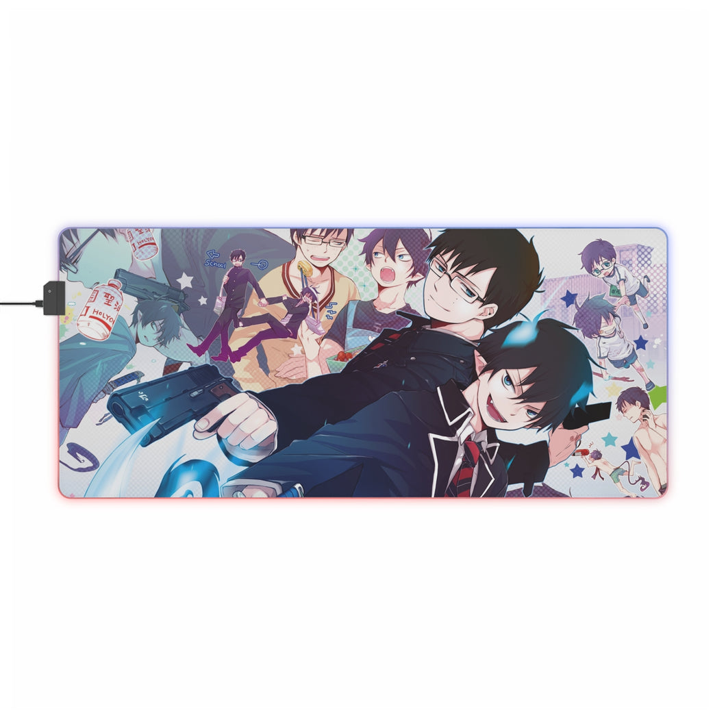 Blue Exorcist RGB LED Mouse Pad (Desk Mat)