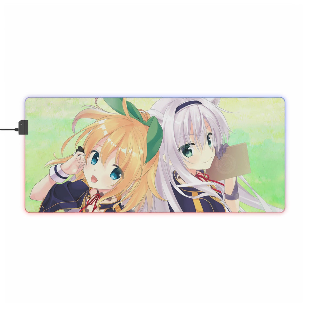 Rokudenashi Majutsu Koushi to Akashic Records Tapis de souris LED RVB (tapis de bureau)