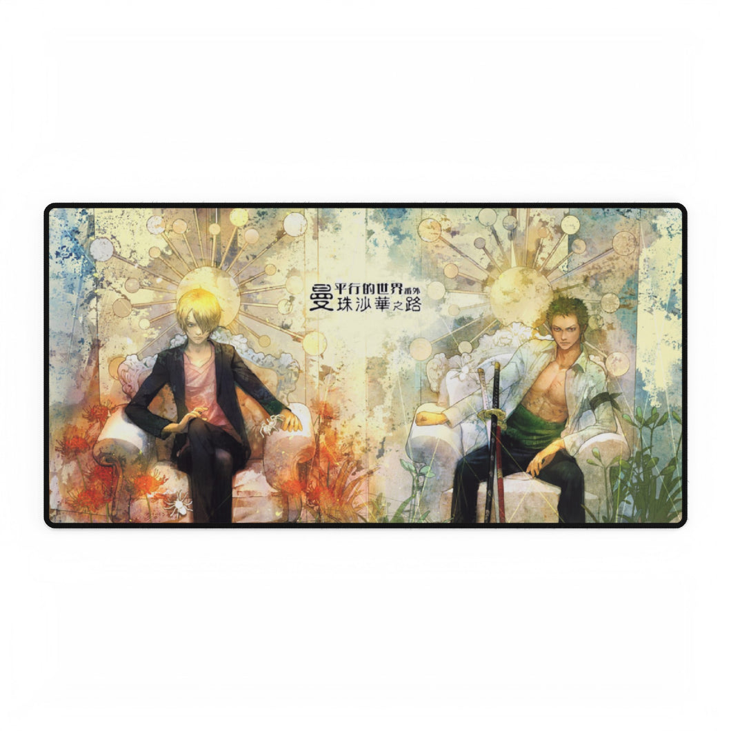 Zoro and Sanji Mouse Pad (Desk Mat)