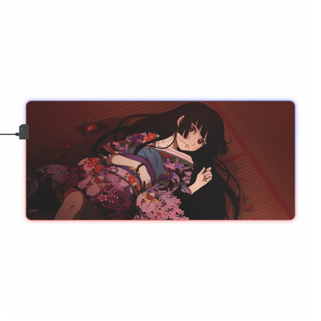 Tapis de souris LED RVB Jigoku Shōjo (tapis de bureau)